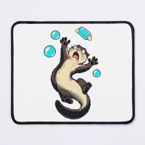 Item preview, Funny Otter with Soap and Bubbles – Bath Time Chaos designed and sold by AliveStyle.