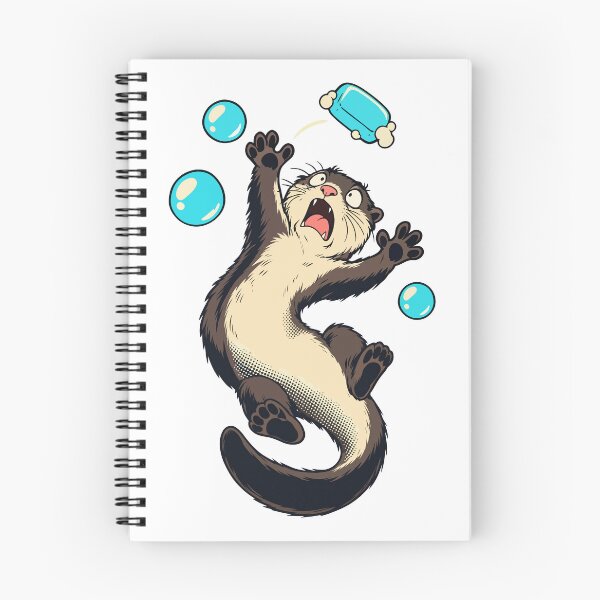 Item preview, Funny Otter with Soap and Bubbles – Bath Time Chaos designed and sold by AliveStyle.