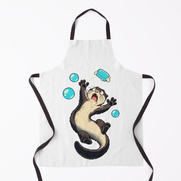 Item preview, Funny Otter with Soap and Bubbles – Bath Time Chaos designed and sold by AliveStyle.