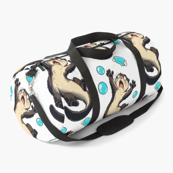 Item preview, Funny Otter with Soap and Bubbles – Bath Time Chaos designed and sold by AliveStyle.
