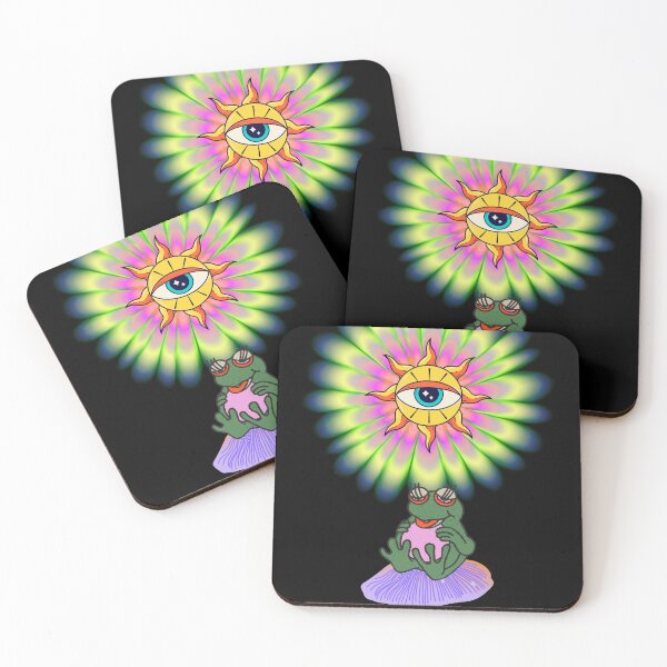 Item preview, Psychedelic Eye & Frog designed and sold by lovewhatyoudo.