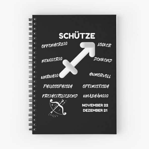 Item preview, Schütze Zodiac Sign Astrology Symbol Horoscope - Classic White & Black (German Version) designed and sold by ZODIARA.