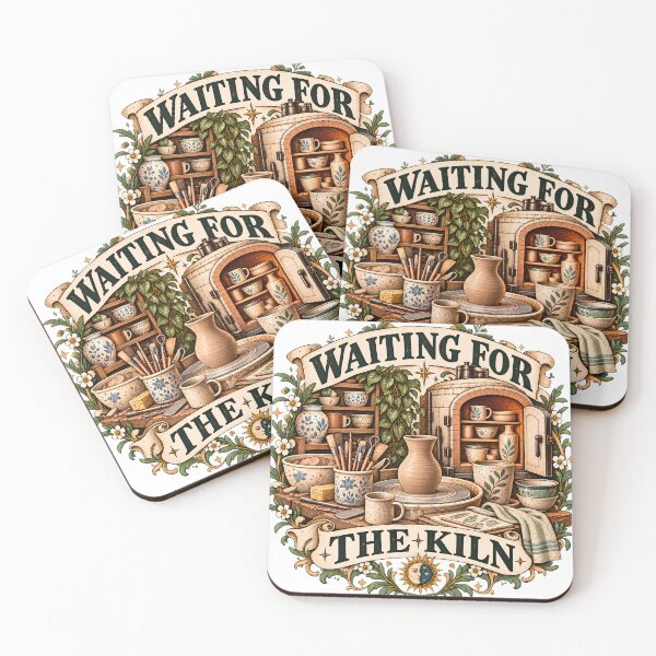Item preview, Vintage Waiting For The Kiln Pottery designed and sold by MysticCanvasAi.
