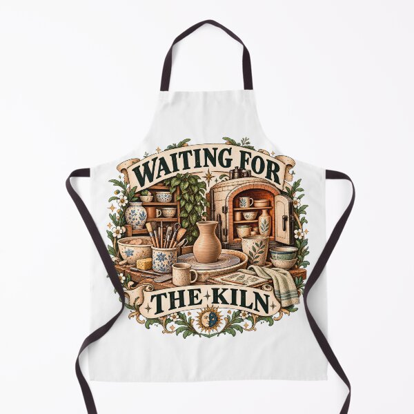 Item preview, Vintage Waiting For The Kiln Pottery designed and sold by MysticCanvasAi.