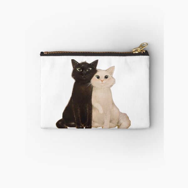 Item preview, Cute Black and White Cats Couple Illustration designed and sold by Mindoraa.