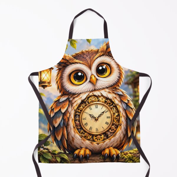 Artikelvorschau, Niedliche Eule mit Vintage-Uhr entworfen und verkauft von urbanshop7.