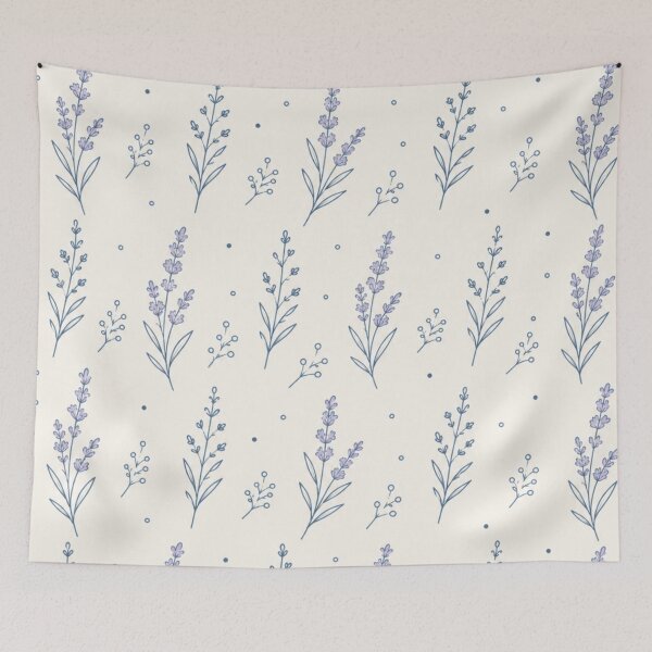 Item preview, Soft Lavender Sprigs Botanical Flowers designed and sold by mycute-stickers.