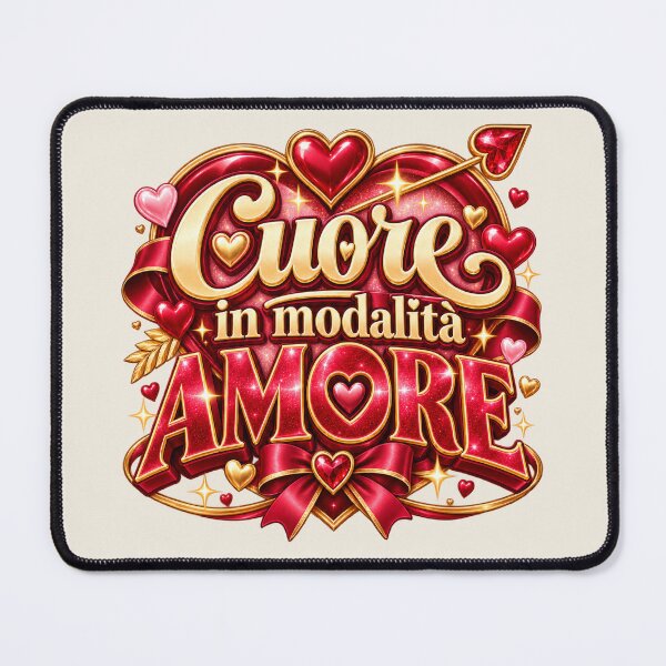 Item preview, Cuore in Modalità Amore Italian Romantic Heart Design designed and sold by MetaModel Editions.