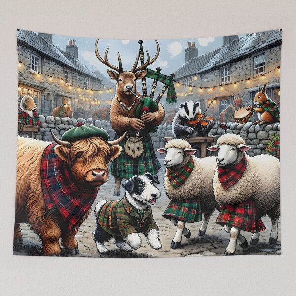 Aperçu de l'œuvre Copie de la danse du village écossais Hogmanay Ceilidh créée et vendue par Sybille-Yates.