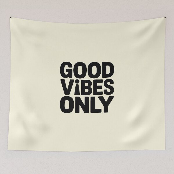 Item preview, Good Vibes Only – Minimalist Positive Quote designed and sold by Jollys-ArtShop.
