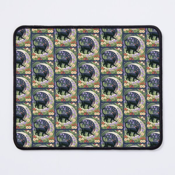 Item preview, Nighttime Garden Black Cat 1 designed and sold by scicilysimonee.