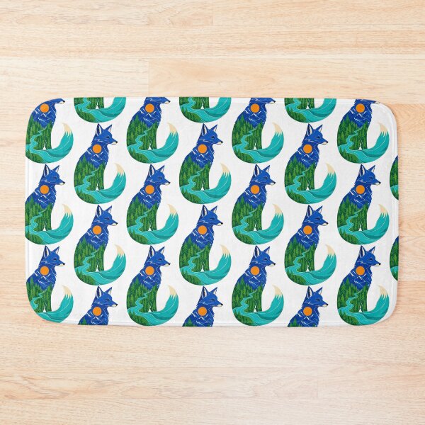 Item preview, Forest Fox Silhouette with Mountains and Winding River designed and sold by AliveStyle.