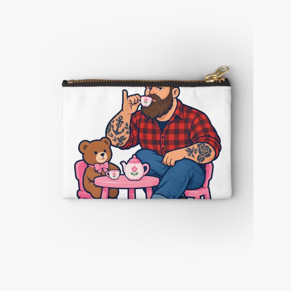 Item preview, Tea Party Dad in a Tiara and Flannel designed and sold by eignvalue.