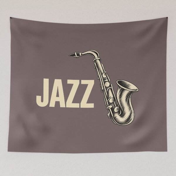 Item preview, Jazz Saxophone Vintage Music designed and sold by PrintGo26.