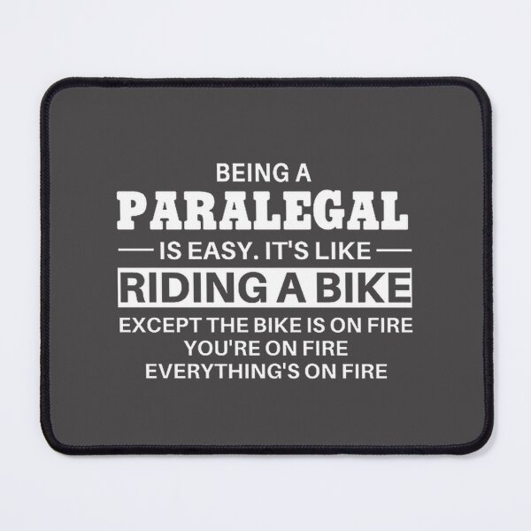 Item preview, Paralegal Riding a Bike Illustration - Legal Professional Cycling Design designed and sold by proefx.