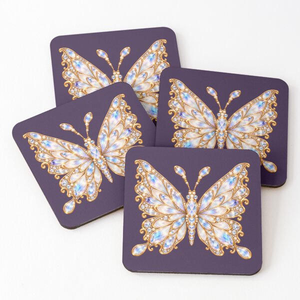 Item preview, Moonstone Fantasy Butterfly – Iridescent Opal Wings designed and sold by HO•Designs.