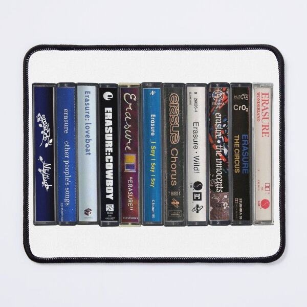 Item preview, Erasure - Studio Albums - Vintage Cassette Print designed and sold by Mr Mustard Prints.