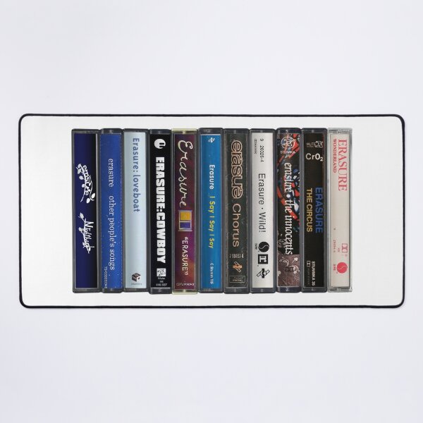 Item preview, Erasure - Studio Albums - Vintage Cassette Print designed and sold by Mr Mustard Prints.