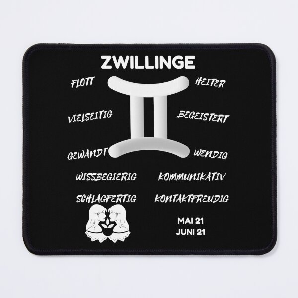 Artikelvorschau, Zwillinge Sternzeichen Astrologie Horoskop Symbol - Classic White & Black entworfen und verkauft von ZODIARA.