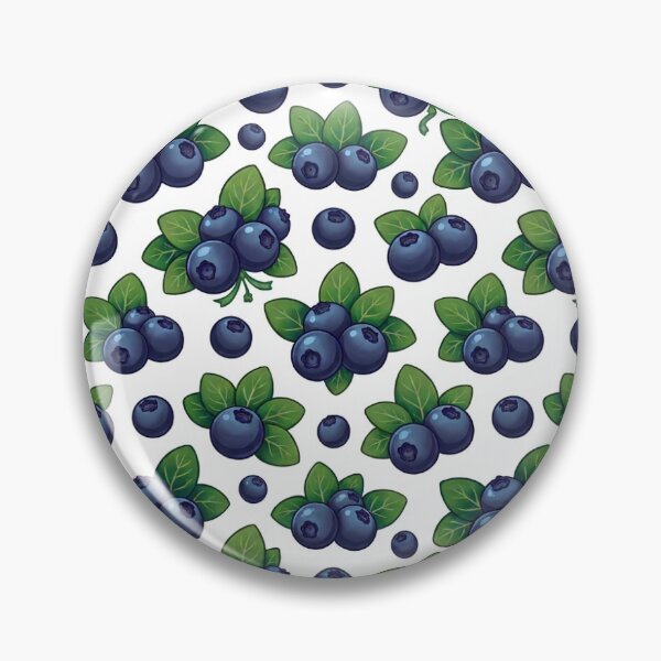Artikelvorschau, Blaubeer-Kawaii-Muster entworfen und verkauft von Nesh-S.
