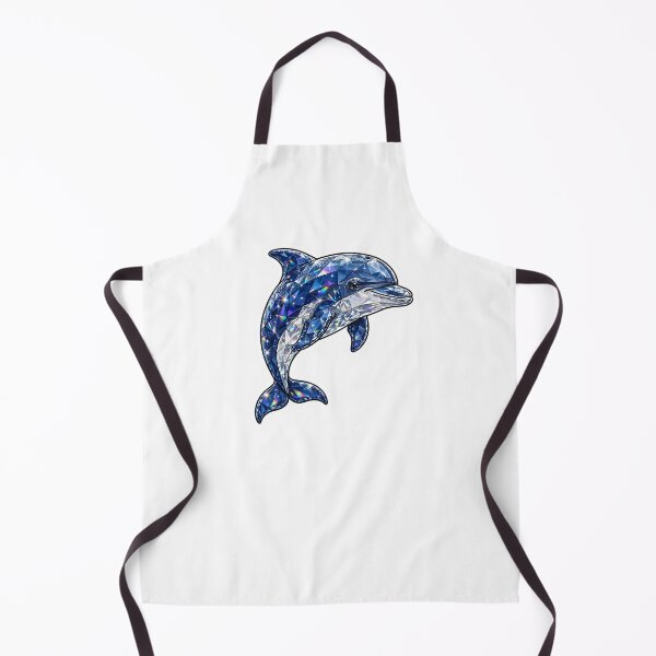 Item preview, Dolphin Bicolor Crystal Sticker - Sapphire Blue And Clear Diamond Dolphin designed and sold by Crystal Critters .
