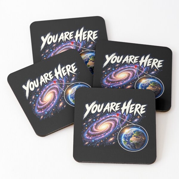 Item preview, 'Your Are Here' In space Galaxy Retro Earth Sci-Fi designed and sold by Genius Geek.