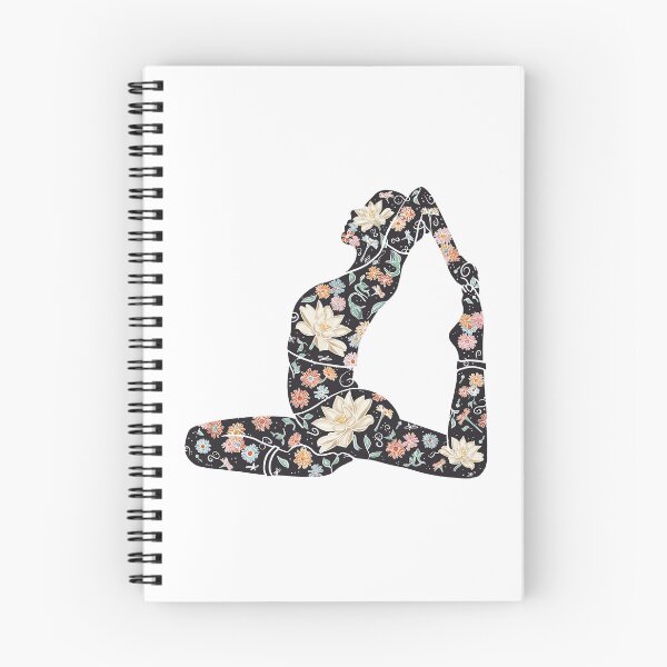 Item preview, King Pigeon Pose - Magnolia on Silhouette (Yoga Botanical Series) designed and sold by Winooski Designs.