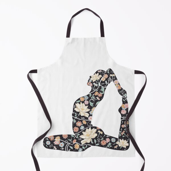 Item preview, King Pigeon Pose - Magnolia on Silhouette (Yoga Botanical Series) designed and sold by Winooski Designs.