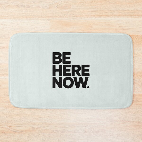 Item preview, Be Here Now – Minimalist Mindfulness Quote designed and sold by Jollys-ArtShop.