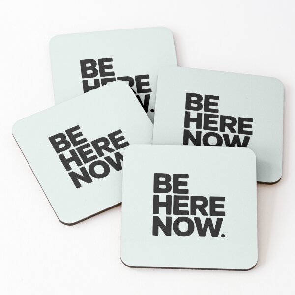 Item preview, Be Here Now – Minimalist Mindfulness Quote designed and sold by Jollys-ArtShop.