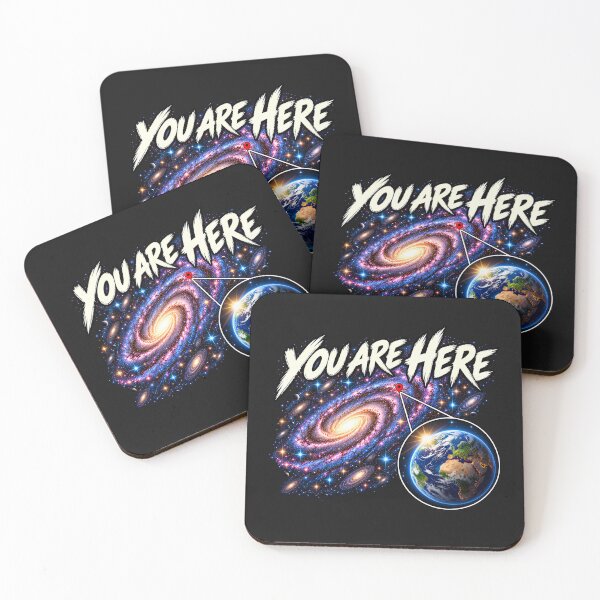 Item preview,  'Your Are Here' In space Galaxy Retro Earth Sci-Fi designed and sold by Genius Geek.