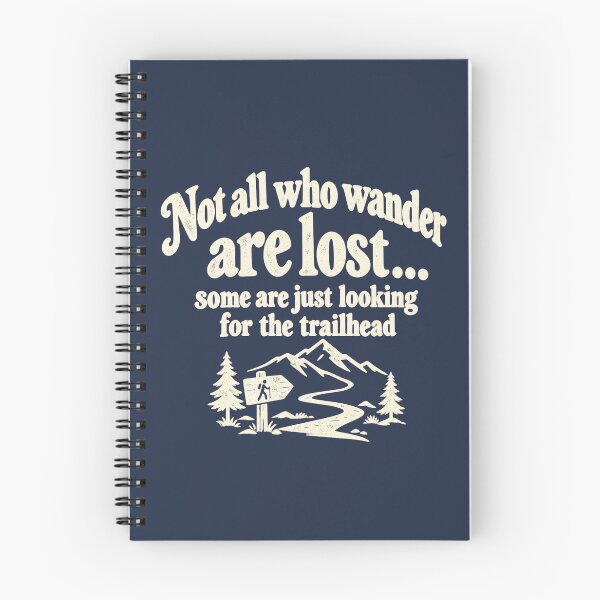 Item preview, Not All Who Wander Are Lost – Funny Vintage Hiking Trailhead designed and sold by NomadIdeasCo.