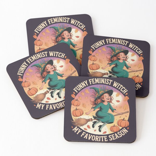 Item preview, Funny Feminist Witch My Favorite Season Fall Halloween Gift for Women designed and sold by SkymarArt.