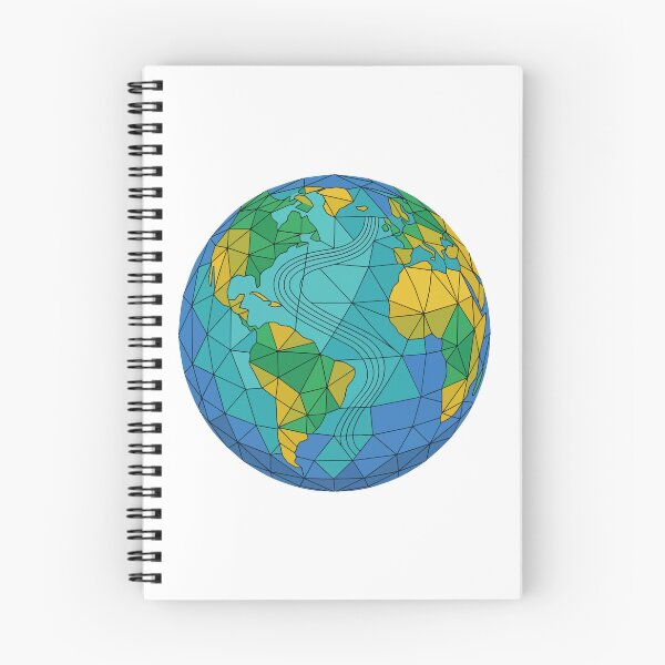 Item preview, Geometric Earth Globe – Colorful Low Poly World Map designed and sold by AliveStyle.