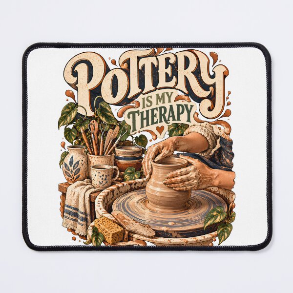 Item preview, Pottery Is My Therapy designed and sold by MysticCanvasAi.