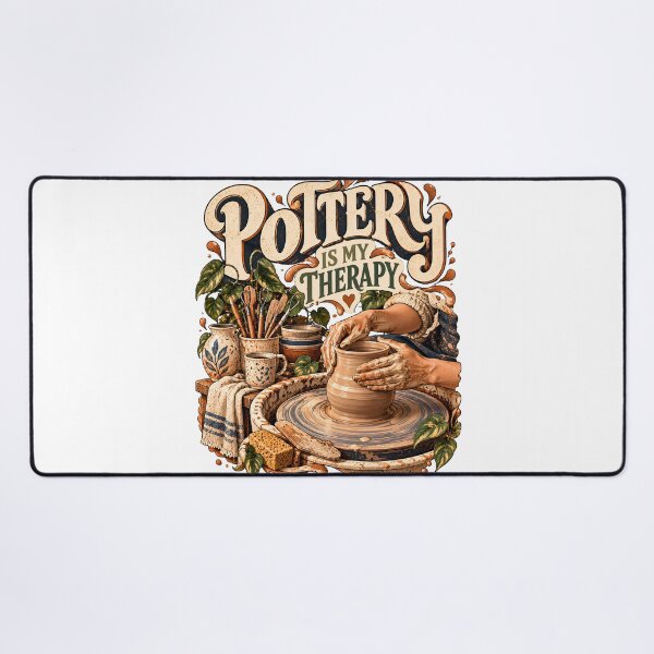 Item preview, Pottery Is My Therapy designed and sold by MysticCanvasAi.