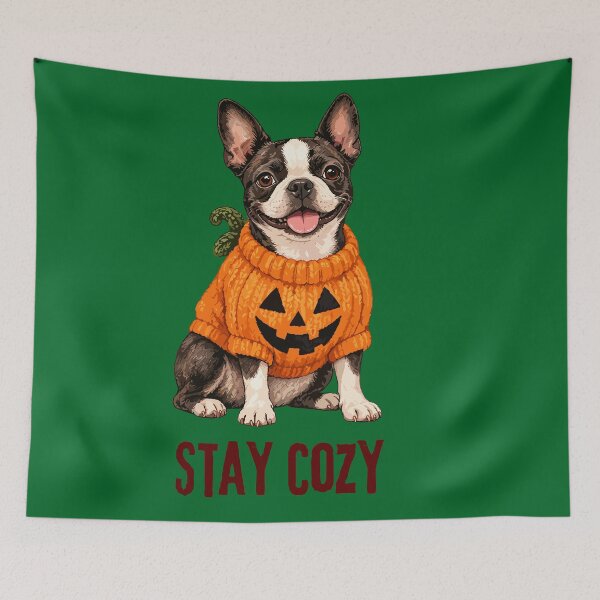 Aperçu de l'œuvre Cute French Bulldog Pumpkin Halloween - Dog Lover Gift créée et vendue par stormk10.