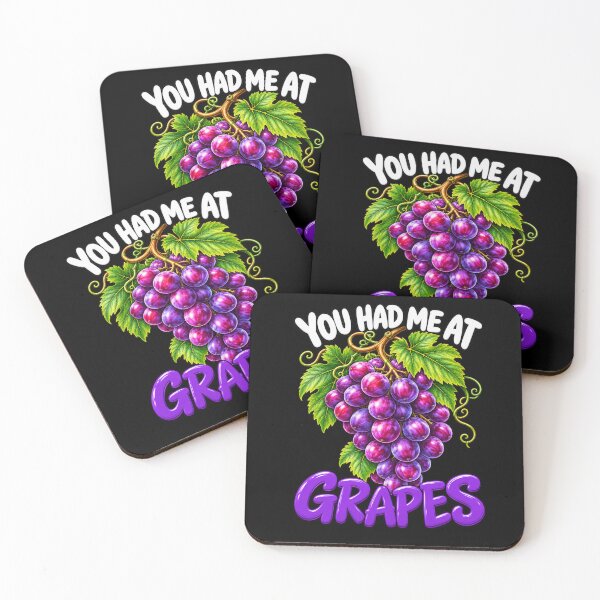 Item preview, Grapes Funny Grape Fruit Lover Cute Food Pun designed and sold by Trendably.