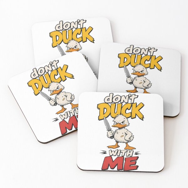 Item preview, Don't Duck With Me Angry Duck Funny Pun designed and sold by KMGalleria.