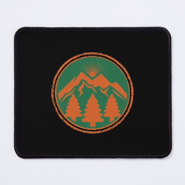 Item preview, Vintage Outdoor Mountain Sunset Retro Nature Emblem designed and sold by kanjxtan.