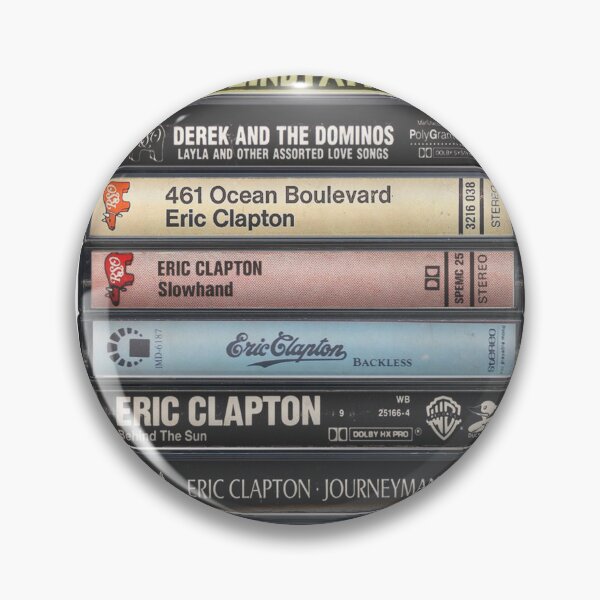 Item preview, Eric Clapton - Studio Albums - Vintage Cassette Print designed and sold by Mr Mustard Prints.