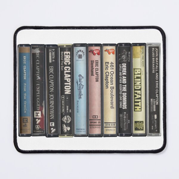 Item preview, Eric Clapton - Studio Albums - Vintage Cassette Print designed and sold by Mr Mustard Prints.