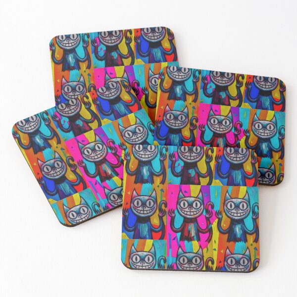 Item preview, Colorful Cartoon Cats Collage designed and sold by RENcraft.