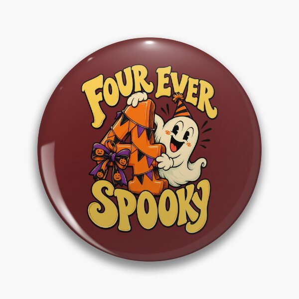 Item preview, Four Ever Spooky 4th Halloween Birthday Party designed and sold by Endless7Art.
