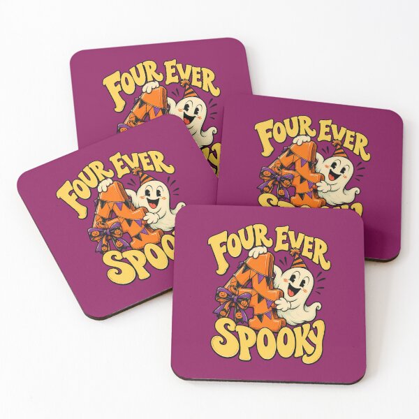 Item preview, Four Ever Spooky 4th Halloween Birthday Party designed and sold by Endless7Art.