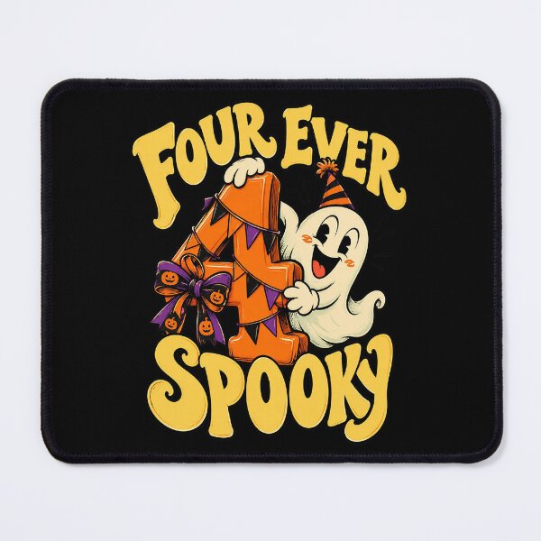 Item preview, Four Ever Spooky 4th Halloween Birthday Party designed and sold by Endless7Art.