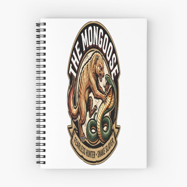 Item preview, The Mongoose – Fearless Hunter Snake Slayer Vintage Wildlife T-Shirt designed and sold by CatLovers Studio.