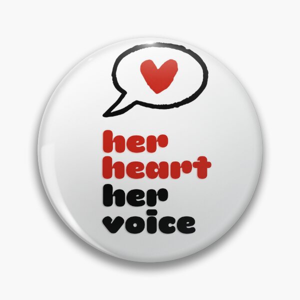 Item preview, Her Heart Her Voice Speech Bubble designed and sold by Fani*.