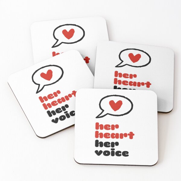 Item preview, Her Heart Her Voice Speech Bubble designed and sold by Fani*.