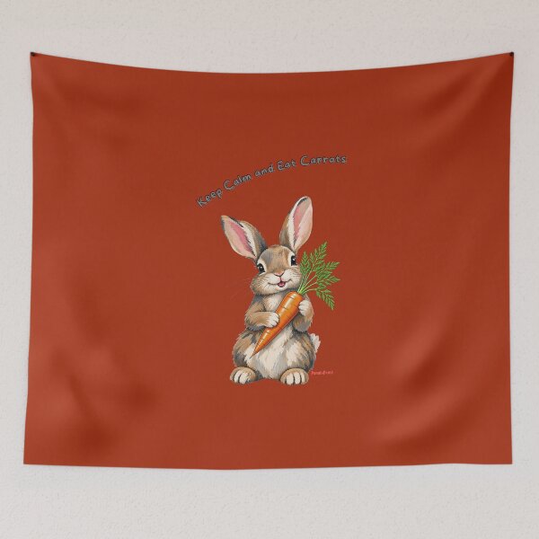 Item preview, Rabbits: Keep Calm And Eat Carrots by PanaluPrint designed and sold by PanaluPrint .
